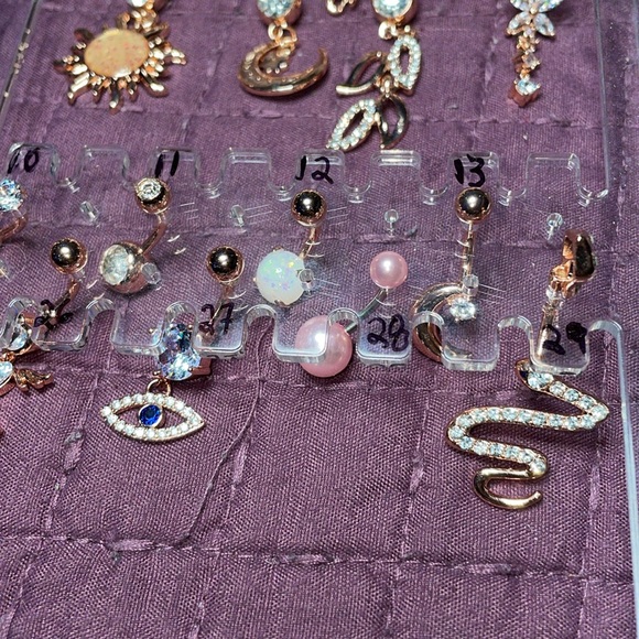 Rose Gold tone Belly Naval piercing body jewelry brand new several listings by # - Picture 11 of 16